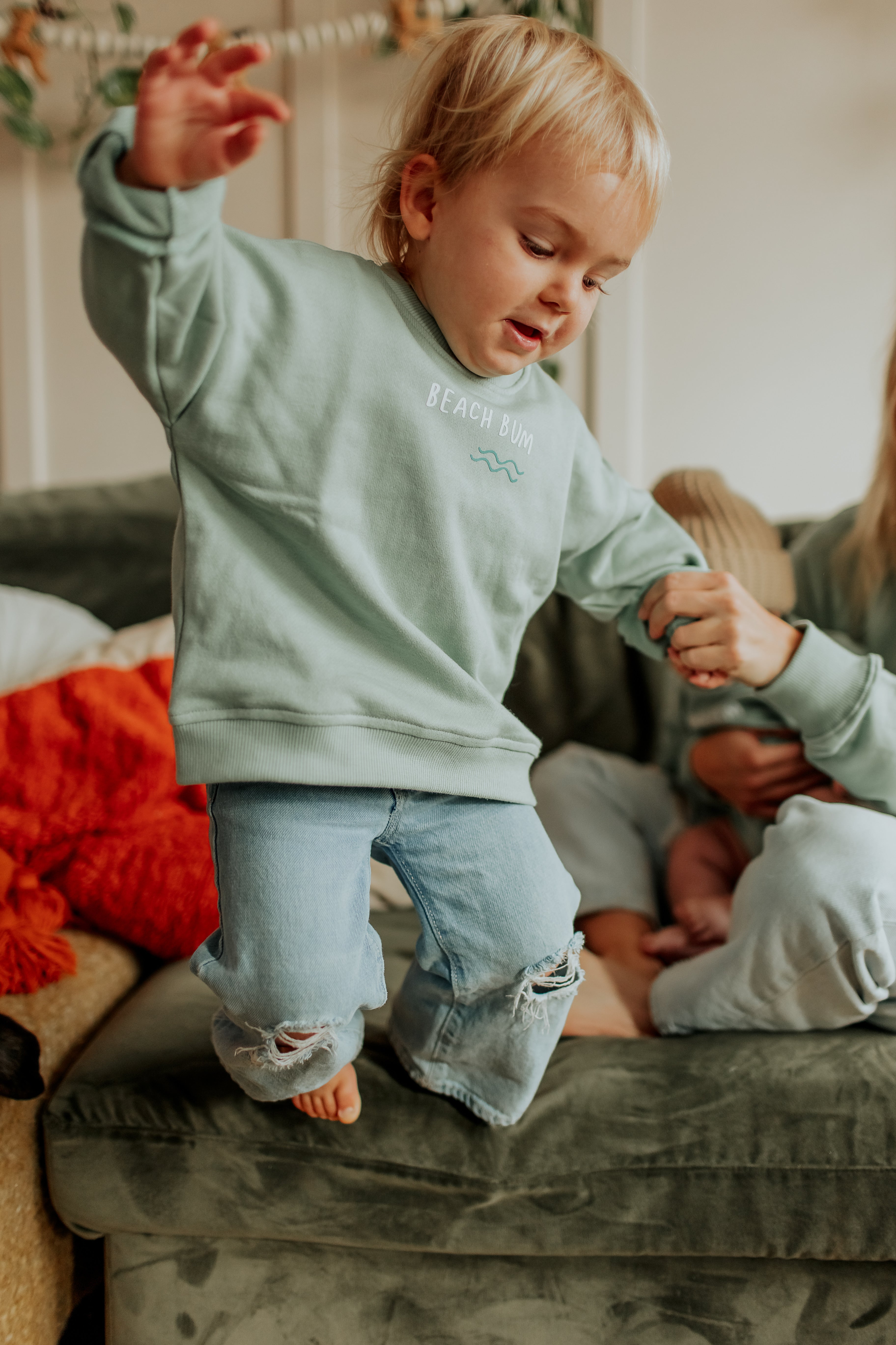 Crewneck et romper pour enfant BEACH BUM - nouvelle couleur