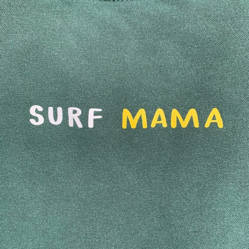 Crewneck femme SURF MAMA - teal