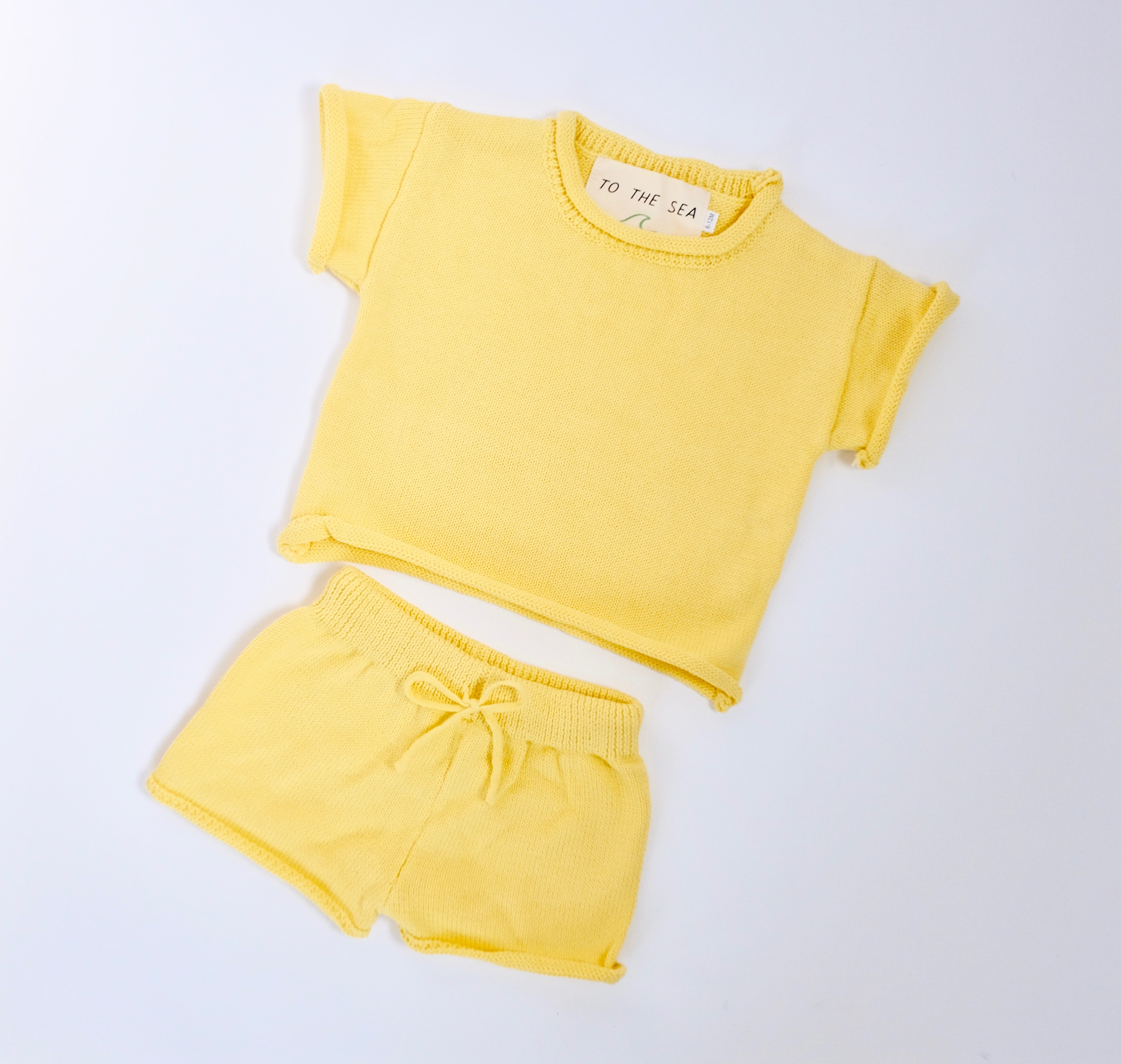 Ensemble 2 pièces en tricot de coton - SUNNY DAY