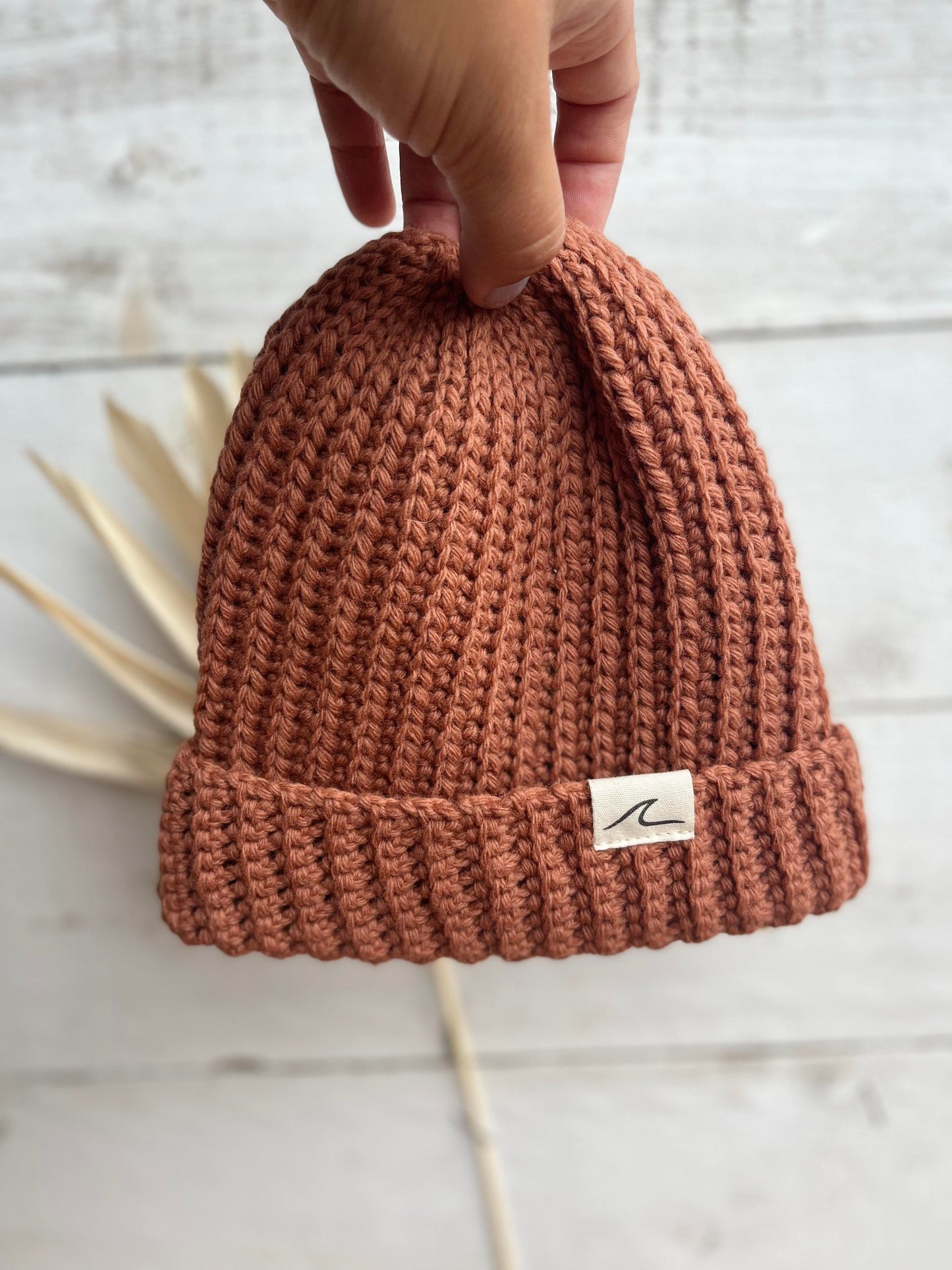 Tuque en laine de merinos BEACH ROSE