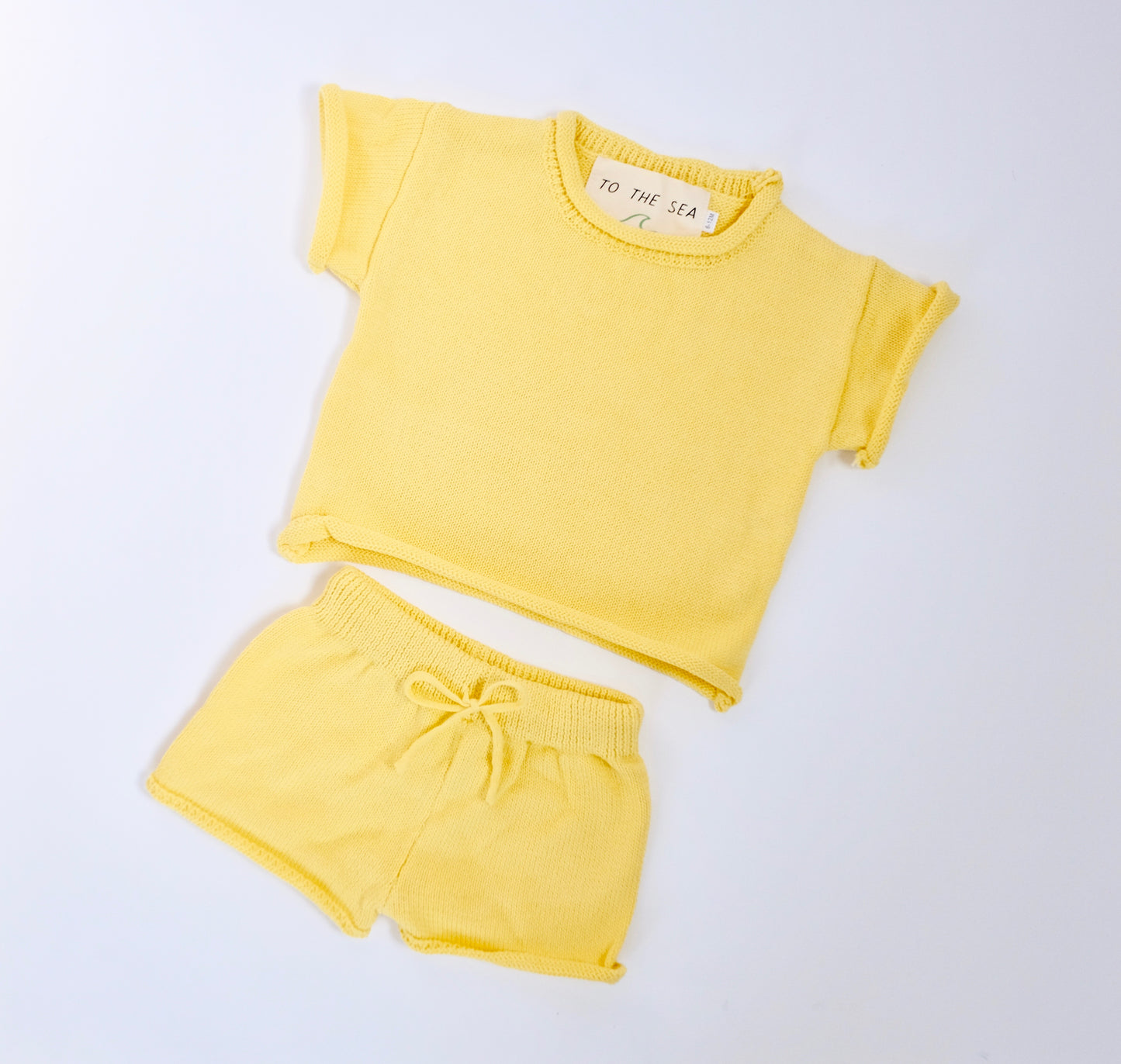 Ensemble 2 pièces en tricot de coton - SUNNY DAY