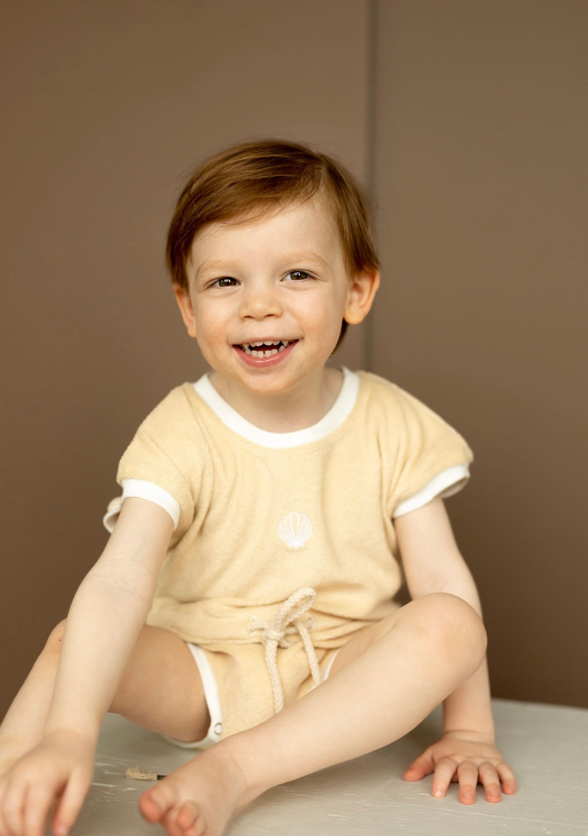 Onesie Retro en French Terry SEASHELL