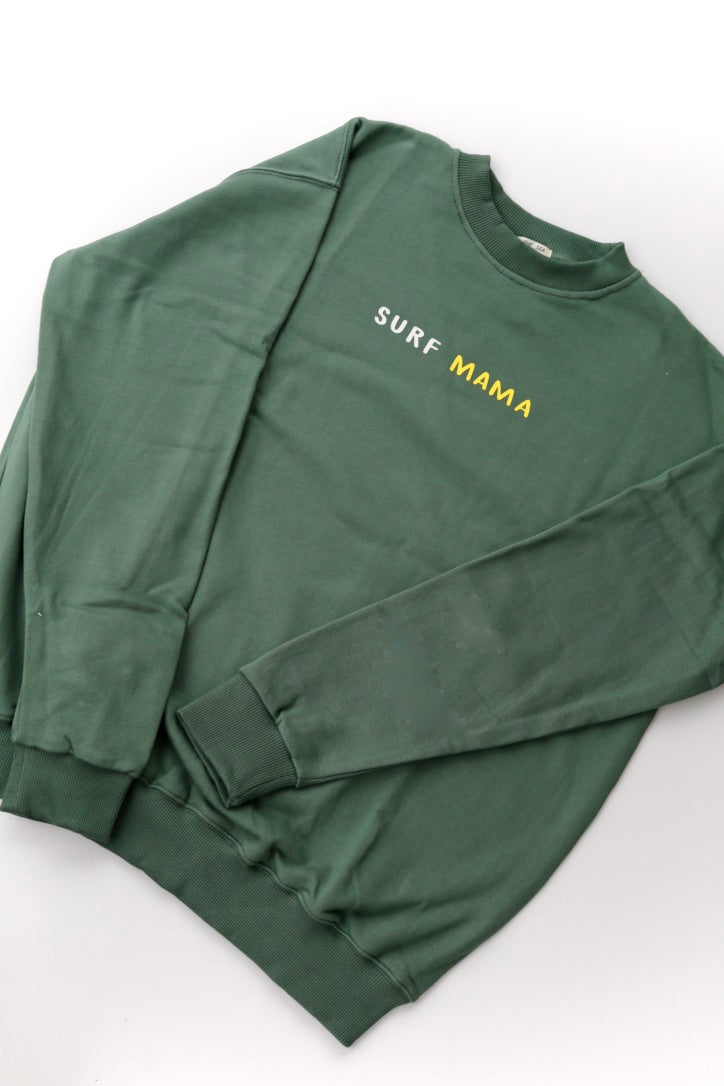 Crewneck femme SURF MAMA - teal