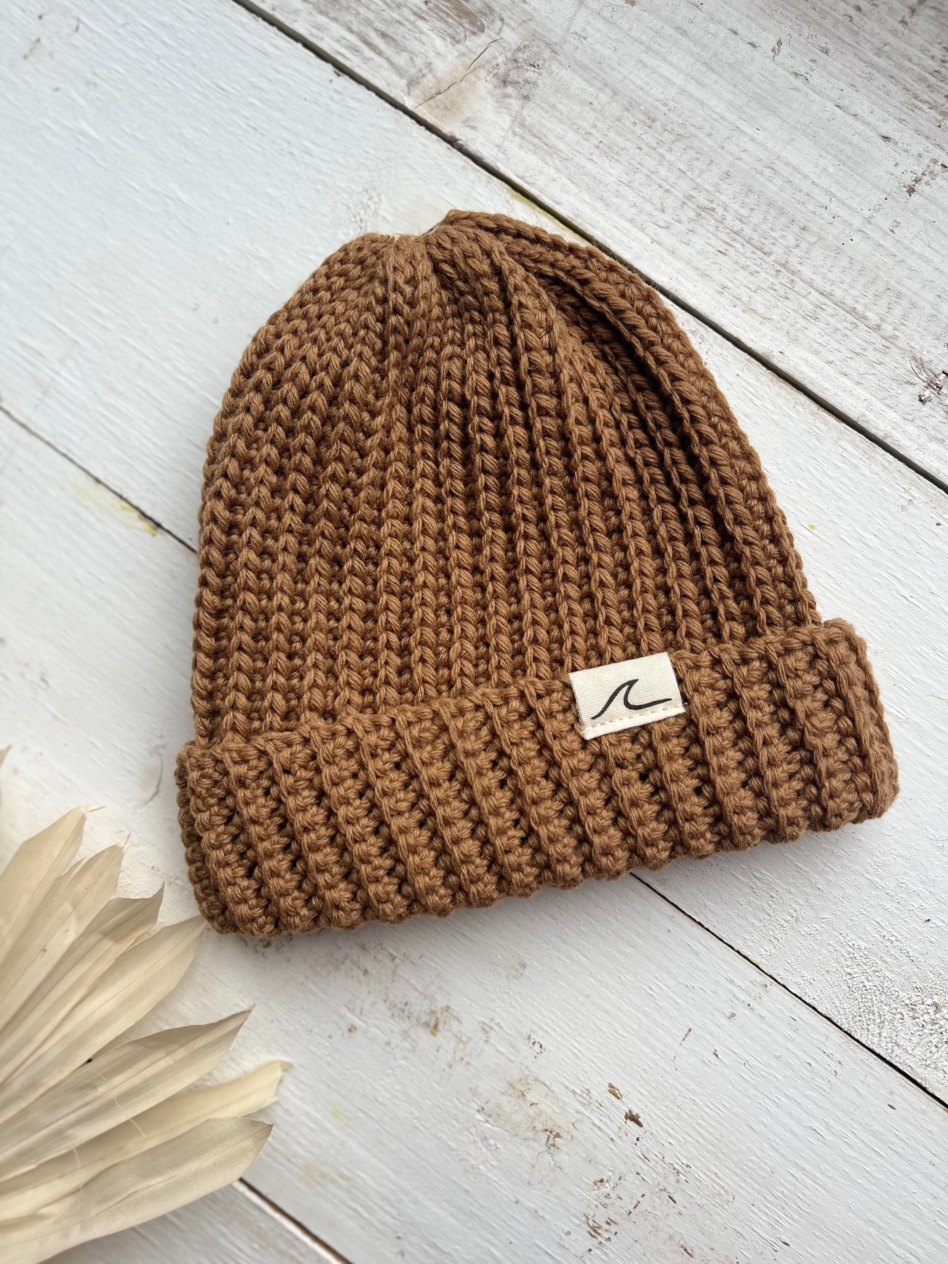 Tuque en laine de merinos RUST