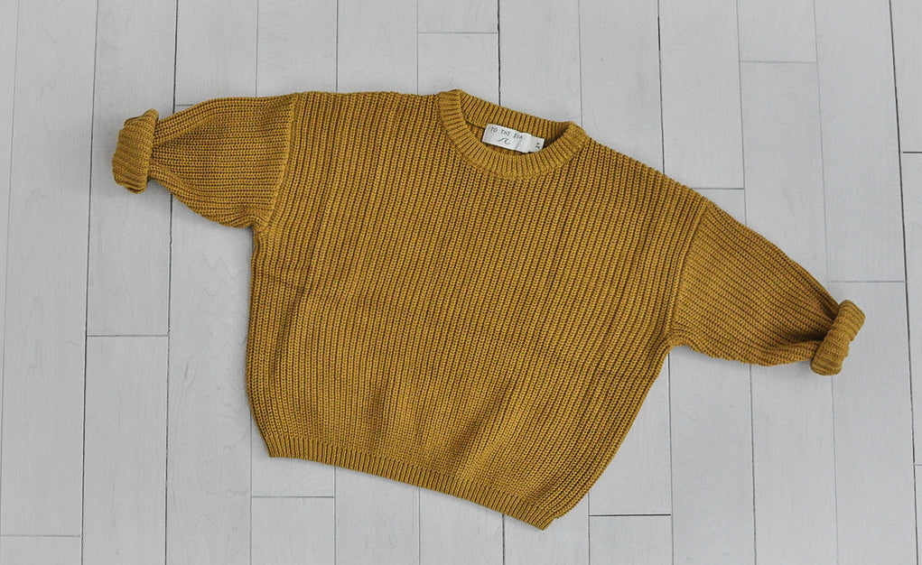 Chandail en tricot MUSTARD